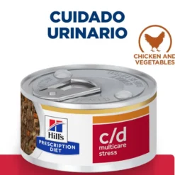 Hill's Presciption Diet Urinary Stress c/d Estofado de Pollo con Vegetales lata para gatos