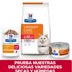 Hill's Prescription Diet c/d Cuidado Urinario Estrés Estofado de Atún lata para gatos