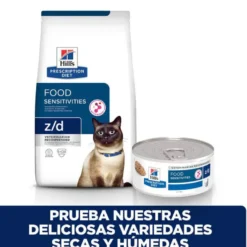 Hill's Prescription Diet Food Sensitives lata z/d para gatos