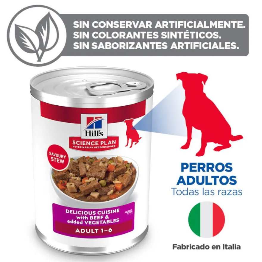 Hill's Science Plan Adult Estofado con vacuno y verduras lata para perros