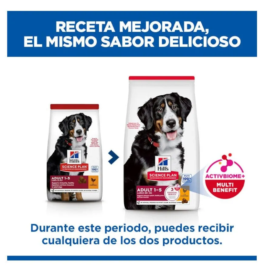 Hill's Science Plan Adult Large Breed pienso pollo para perros de razas grandes