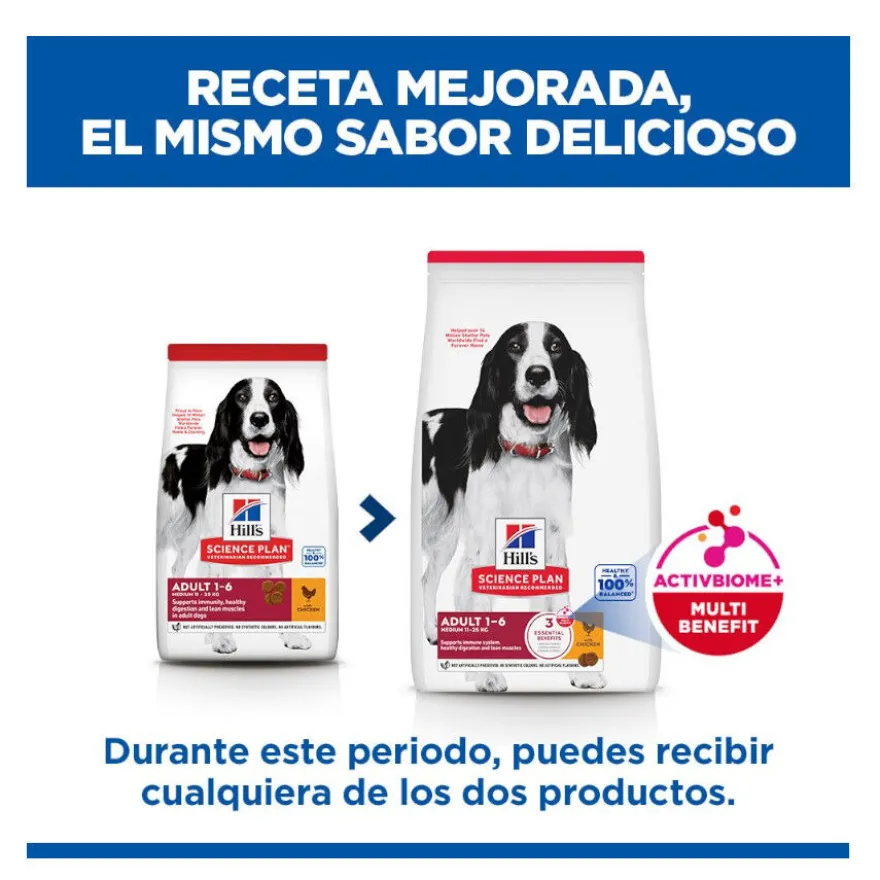 Hill's Science Plan Adult Medium Pienso Pollo para perros de razas medianas