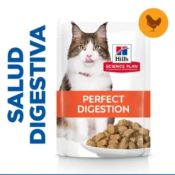 Hill's Science Plan Adult Perfect Digestion Pollo comida húmeda para gatos