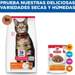 Hill's Science Plan Adult Pienso cordero y arroz para gatos