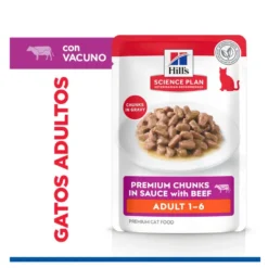 Hill's Science Plan Adult Ternera Sobre en Salsa para gatos