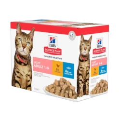 Hill's Science Plan Light Adult Pescado Azul y Pollo en Salsa sobre para gatos