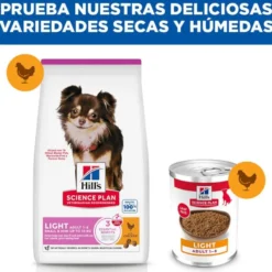 Hill's Science Plan Light Pienso Pollo para perros de razas pequeñas y mini