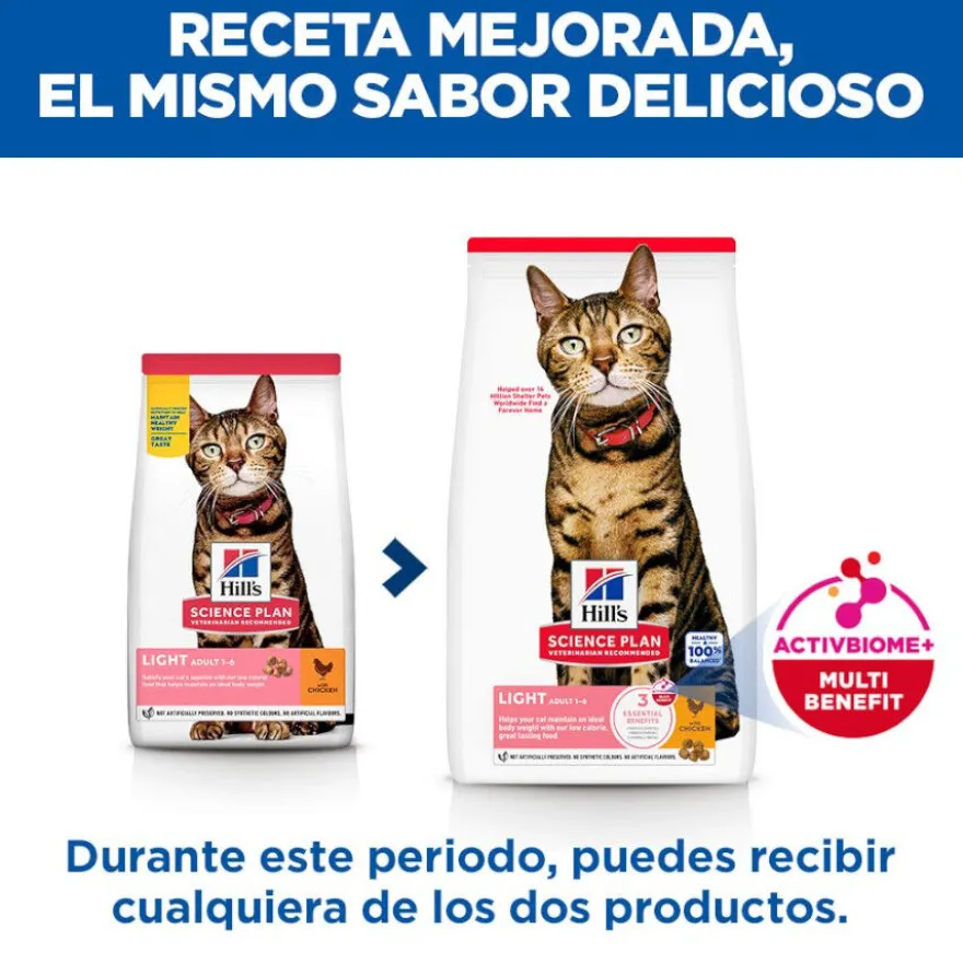 Hill's Science Plan Light pienso pollo para gatos adultos