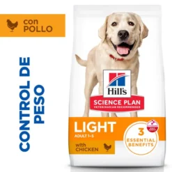 Hill's Science Plan Light pienso pollo para perros adultos de razas grandes