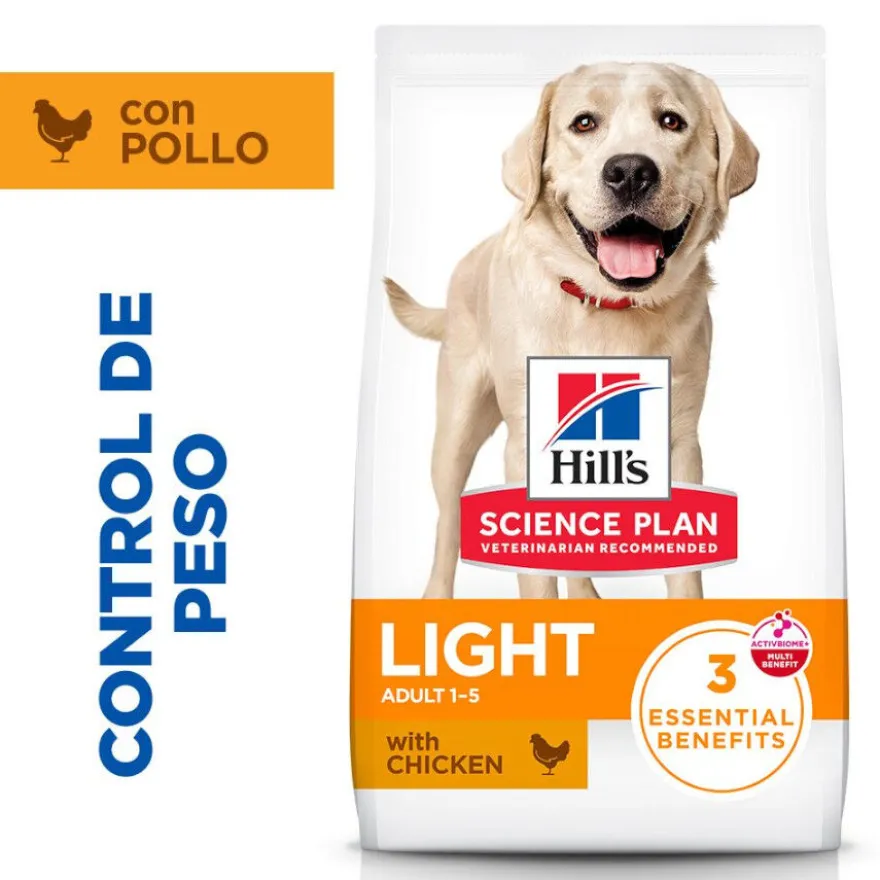 Hill's Science Plan Light pienso pollo para perros adultos de razas grandes