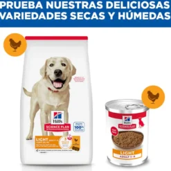 Hill's Science Plan Light pienso pollo para perros adultos de razas grandes