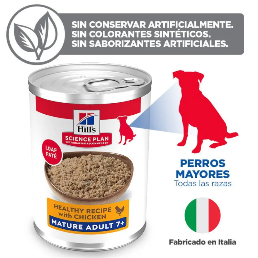 Hill's Science Plan Mature 7+ Adult pollo lata para perros