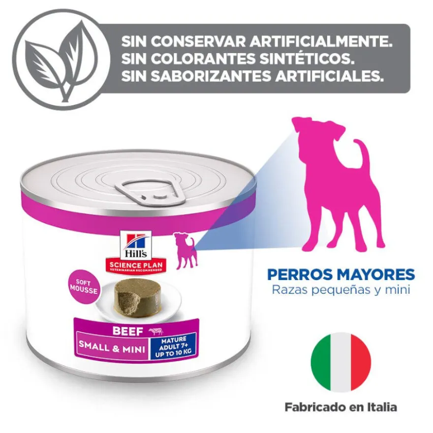 Hill's Science Plan Mature Adult Small y Mini Mousse de Ternera lata para perros