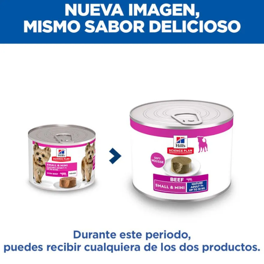Hill's Science Plan Mature Adult Small y Mini Mousse de Ternera lata para perros