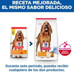 Hill's Science Plan Mature Adult Light Medium pienso pollo para perros de razas medianas