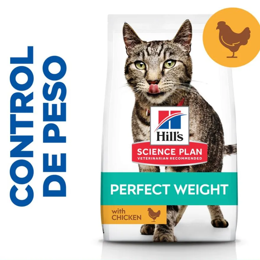 Hill's Science Plan Perfect Weight Adult pollo pienso para gatos