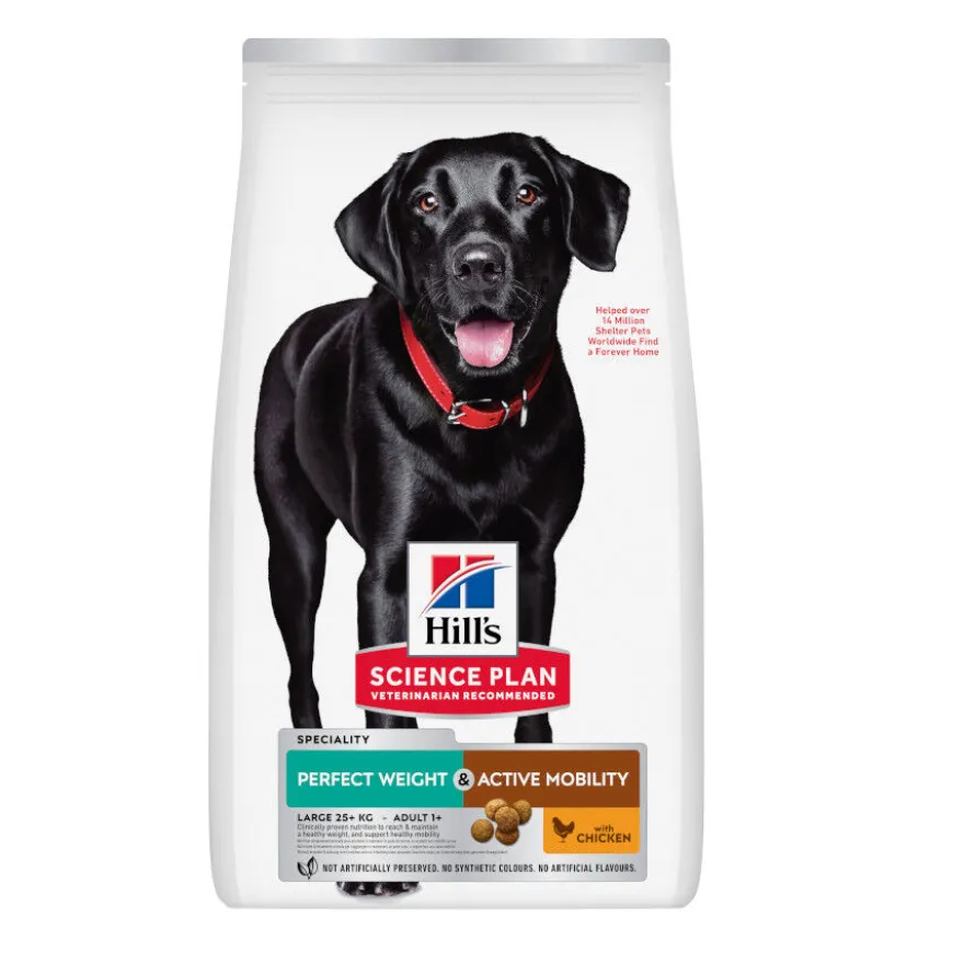 Hill's Science Plan Perfect weight y Active Mobility pollo pienso para perros grandes