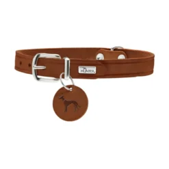 Hunter Aalborg Collar de Cuero marrón para perros
