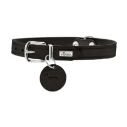 Hunter Aalborg Collar de Cuero negro para perros