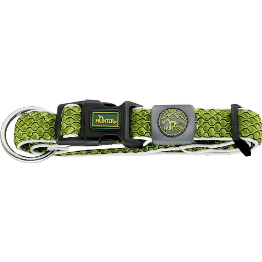 Hunter Hilo Vario Basic Collar verde para perros