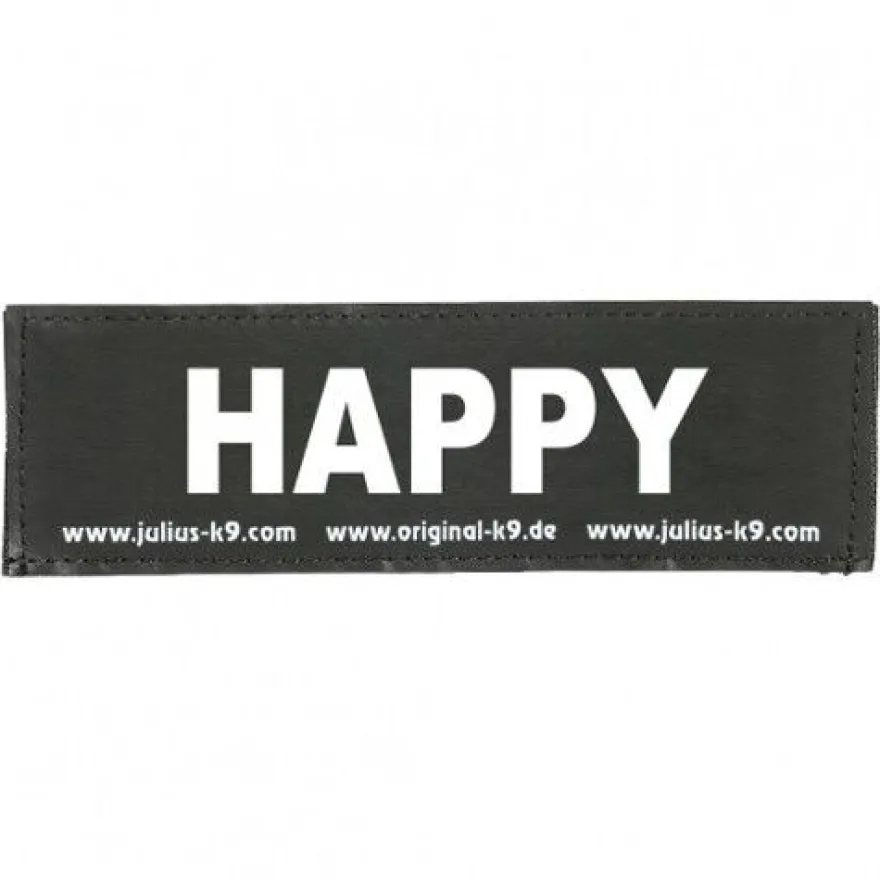 Julius K9 Happy Etiqueta para arnés de perros