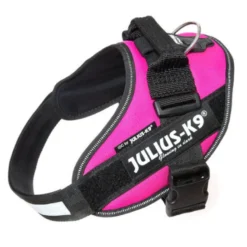 Julius K9 IDC Powair Arnés ergonómico fucsia para perros
