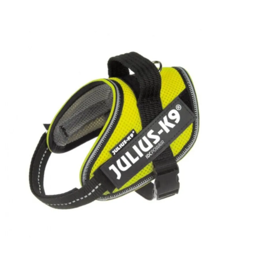 Julius K9 IDC Powair Arnés Neón Amarillo para perros