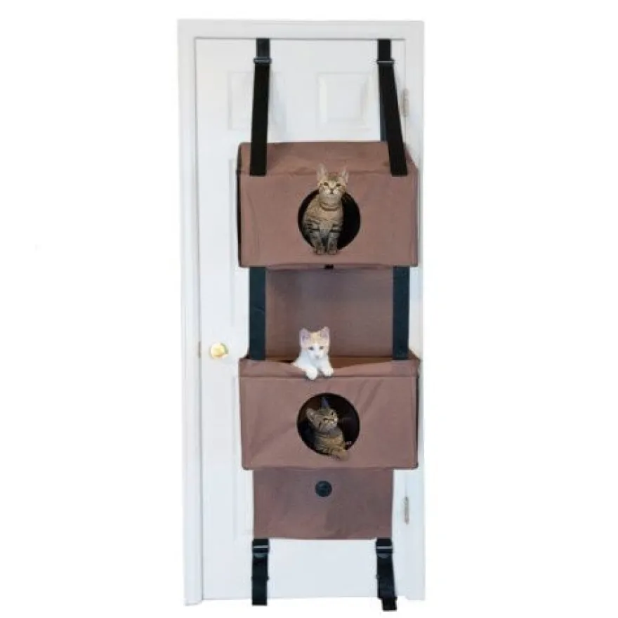 K&H Árbol de Tres niveles de Puertas para gatos