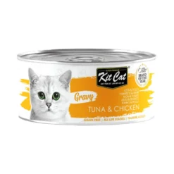 Kit Cat Atún con Pollo Lata Salsa para gatos