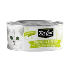 Kit Cat Pollo con Atún Gelatina Lata para gatos