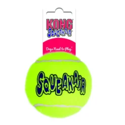Kong Air Pelota de tenis con sonido para perros
