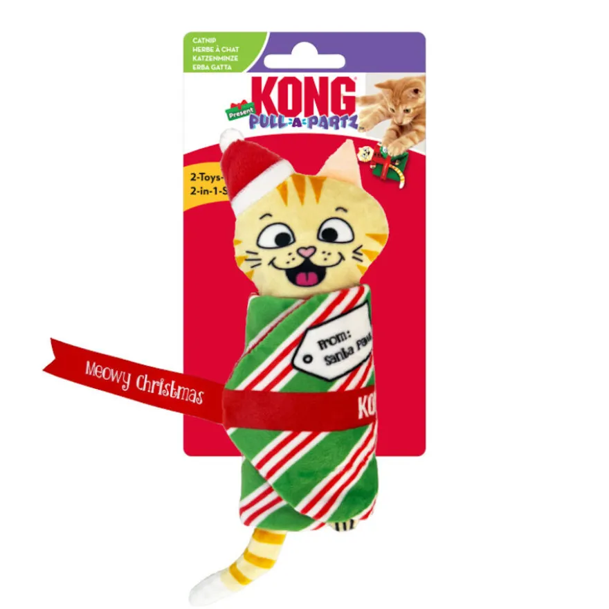 Kong Holiday Pull-A-Part Present juguete para gatos