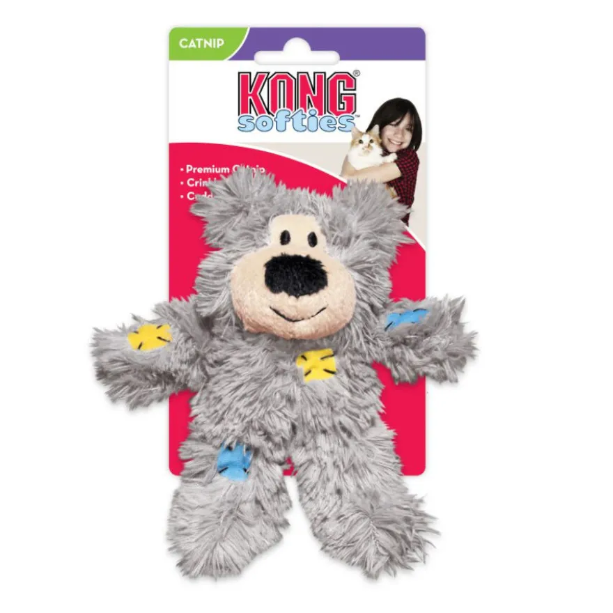 Kong Softies Patchwork Oso de peluche para gatos