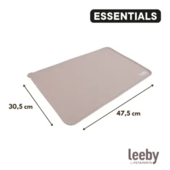 Leeby Alfombrilla Antideslizante Comederos para perros y gatos