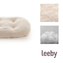 Leeby Almohadilla Blanca Suave para cachorros