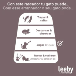 Leeby Babette juguete con pluma para rascador de gatos