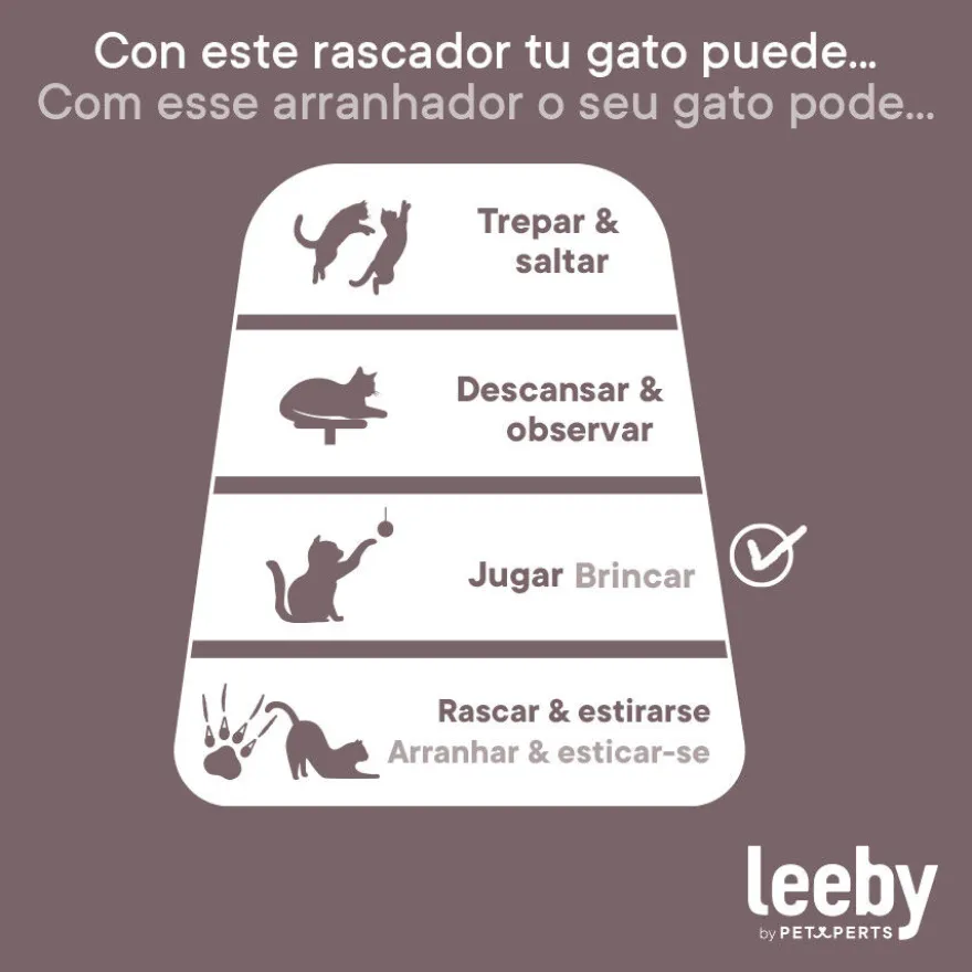 Leeby Babette juguete ratón para rascador de gatos