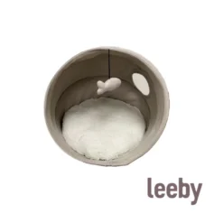 Leeby cama cueva beige para gatos
