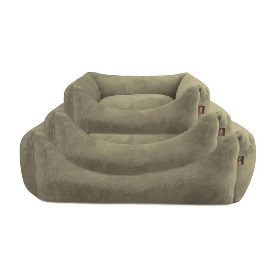 Leeby Cama de Terciopelo Verde para perros