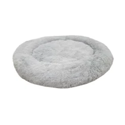 Leeby Cama Donut Anti Estrés XXL Gris para personas y perros