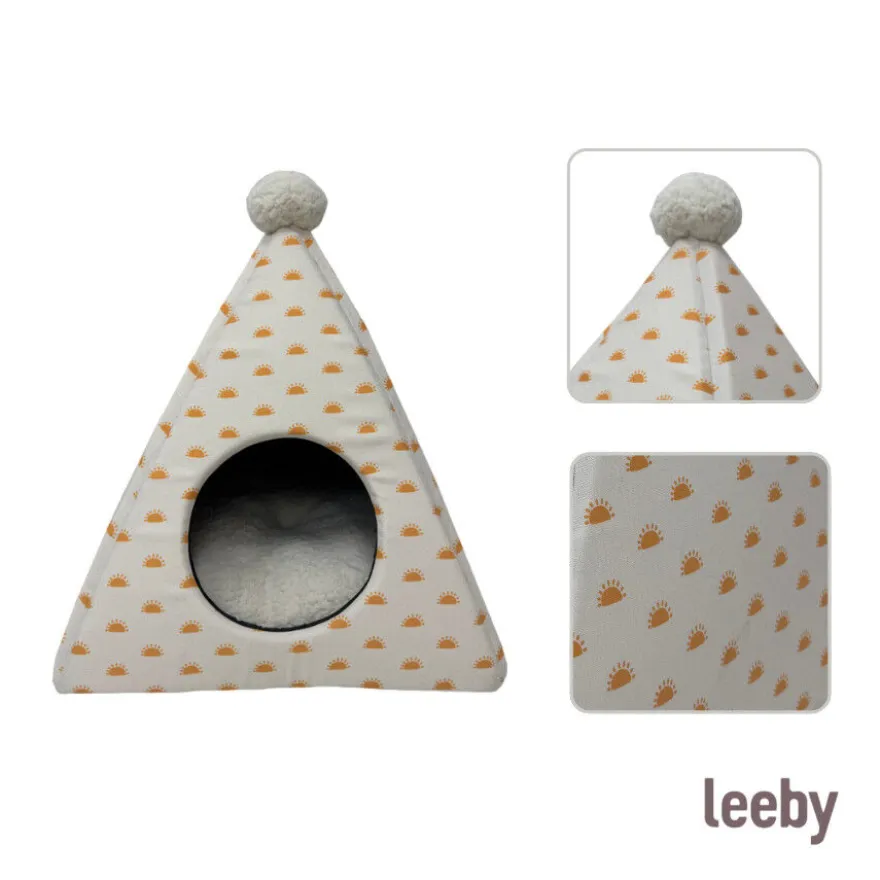 Leeby Cama Pirámide Sol para gatos
