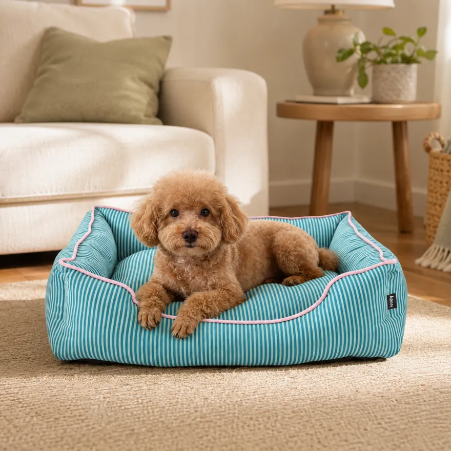 Leeby Cama Rayas Finas para perros