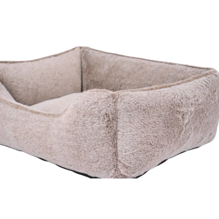 Leeby cama suave gris oscuro para perros
