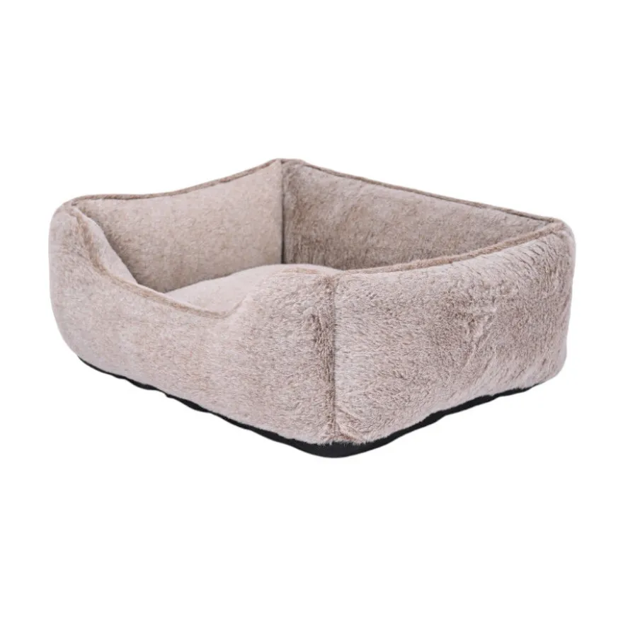 Leeby cama suave gris oscuro para perros