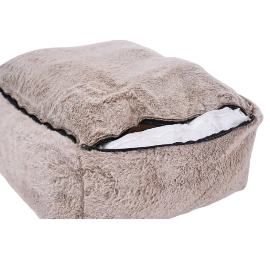 Leeby cama suave gris oscuro para perros