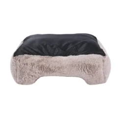 Leeby cama suave gris oscuro para perros