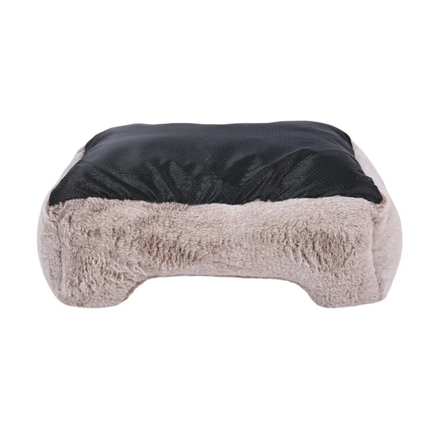 Leeby cama suave gris oscuro para perros