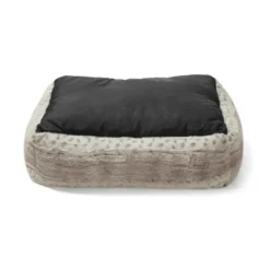 Leeby cama suave leopardo print para perros