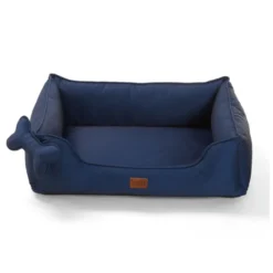 Leeby cama viscoelástica azul para perros