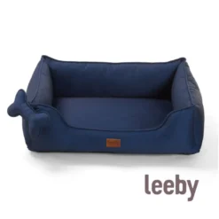 Leeby cama viscoelástica azul para perros